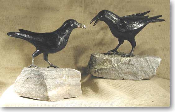 Crows (Contemporary Bronze)