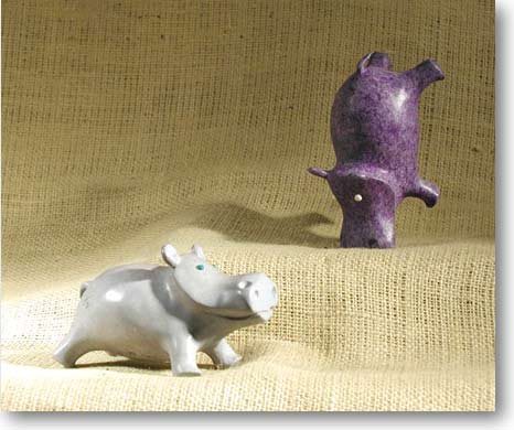 Hippo (Playtime) (Contemporary Bronze)