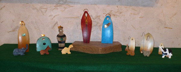 Abstract Fabricated Bronze Nativity