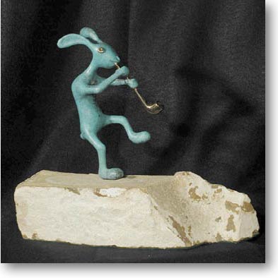 Rabbit Kokopelli (Southwestern Bronze)