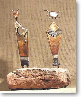 Shaman Couple (Southwestern Bronze)