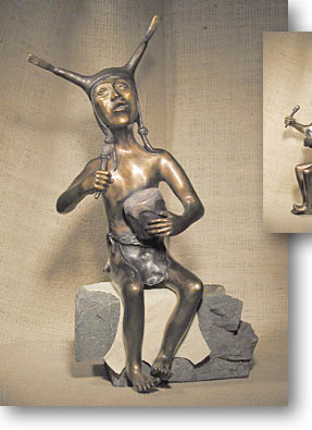 Drummer for Peace (Southwestern Bronze)
